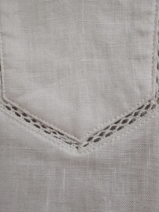 J. McLaughlin Sleeveless Relaxed Fit Linen Tunic Top - White, Size M - Picture 3 of 9